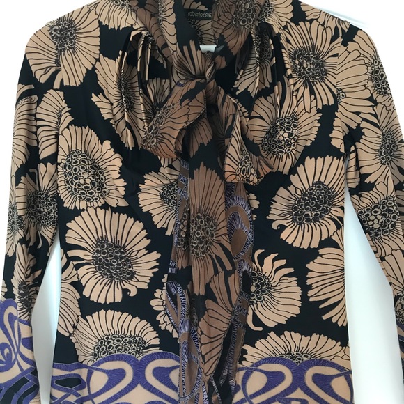 Roberto Cavalli Tops - Roberto Cavalli Flower Print Top